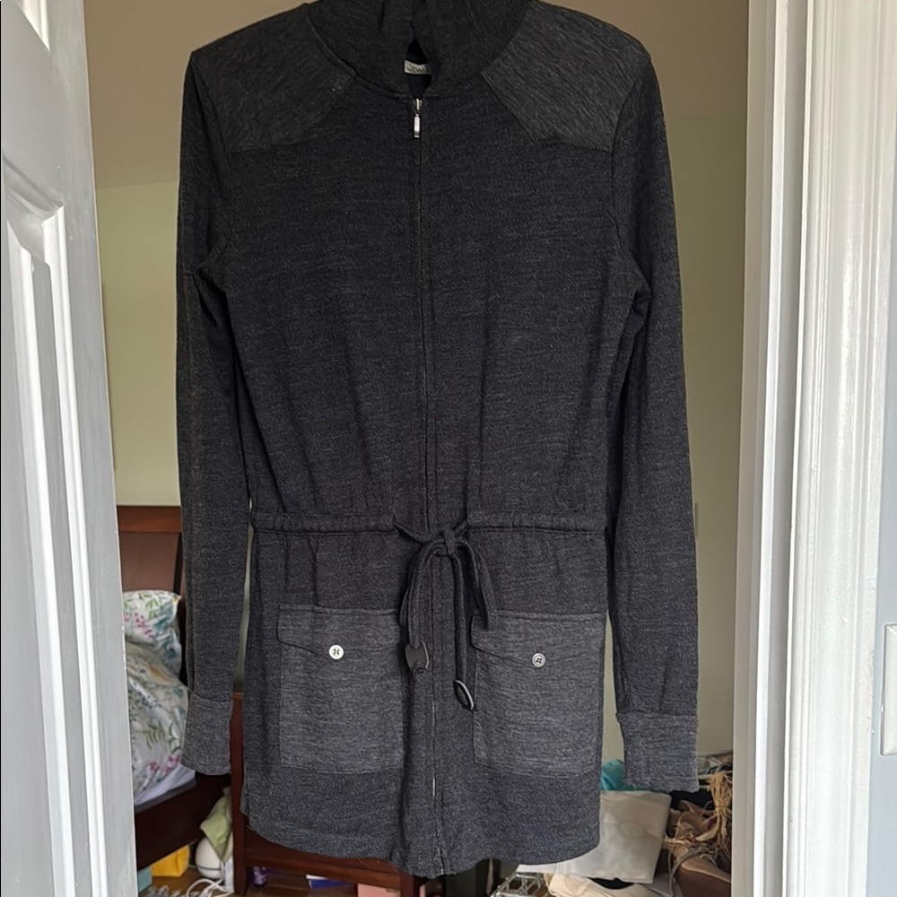 Emu Charcoal Utility Jacket with Drawstring